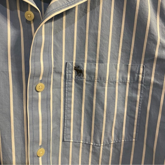 Men’s Abercrombie Striped Long Sleeve Button Down | L - Picture 2 of 6